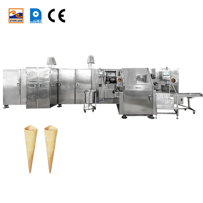 বাণিজ্যিক 2.0HP স্টেইনলেস স্টীল 380V / 220V স্বয়ংক্রিয় Barquillo শঙ্কু তৈরি মেশিন