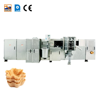 প্রধান মোটর 2.0hp / 1.5KW সহ কাস্টমাইজযোগ্য ওয়েফেল বাস্কেট উত্পাদন লাইন
