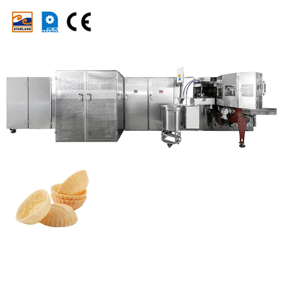 পিএলসি নিয়ন্ত্রণ এবং 2.0hp মোটর সঙ্গে স্বয়ংক্রিয় বিস্কুট তৈরীর যন্ত্রপাতি ওয়েফেল বাস্কেট উত্পাদন লাইন