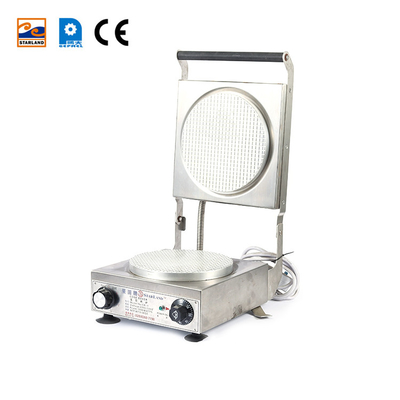 আইসক্রিম দোকান জন্য 220V সেমি স্বয়ংক্রিয় চিনি শঙ্কু বেকার