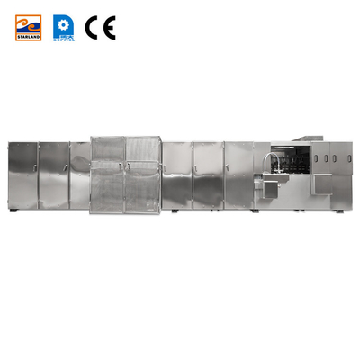স্বয়ংক্রিয় স্টেইনলেস স্টীল 2.0hp / 1.5KW Monaka Wafer উত্পাদন লাইন পিএলসি নিয়ন্ত্রণ