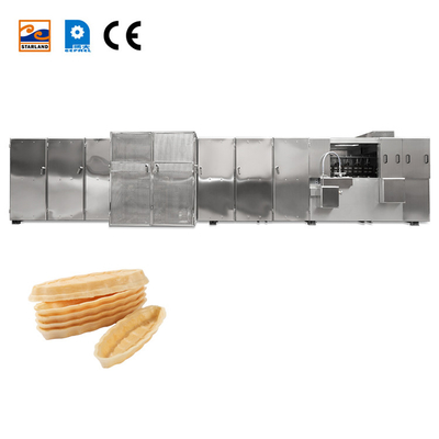 পিএলসি কন্ট্রোল Monaka Wafer উত্পাদন সরঞ্জাম স্টেইনলেস স্টীল আউটপুট সার্ভিস পরে অন্তর্ভুক্ত