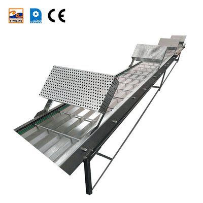 220V/380V পাওয়ার সাপ্লাই সহ উত্পাদন লাইনের জন্য মার্শালিং কুলিং কনভেয়র