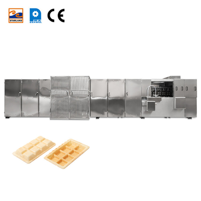কাস্টমাইজযোগ্য মোনাকা ওয়েফার উৎপাদন লাইন 2.0hp প্রধান মোটর এবং পিএলসি নিয়ন্ত্রণ সিস্টেমের সাথে