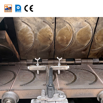 পিএলসি নিয়ন্ত্রিত ডিম রোল উত্পাদন লাইন 1.5KW বেকিং মেশিনের জন্য স্বয়ংক্রিয় ওয়েফেল রোল