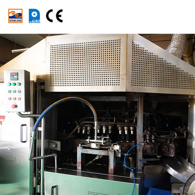 PLC ২৮ মোল্ডস ওয়েফার কোন প্রোডাকশন লাইন, কাস্টমাইজড ডিজাইন সহ