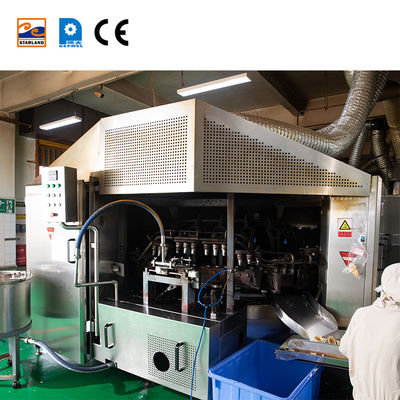 স্টেইনলেস স্টীল টেক্সচার ডিজাইন ওয়েফার শঙ্কু মেশিন স্বয়ংক্রিয় ওয়েফার শঙ্কু প্রস্তুতকারক