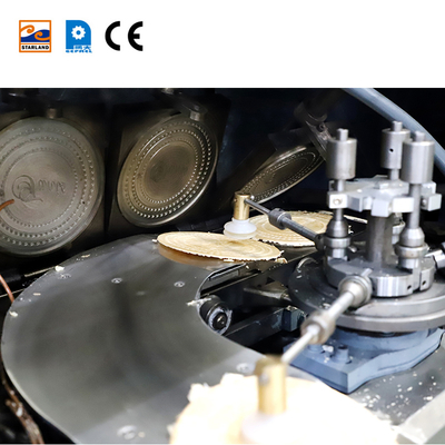 2.0HP স্টেইনলেস স্টিল উপাদান দিয়ে তৈরি ওয়েফার বিস্কুট তৈরির মেশিন