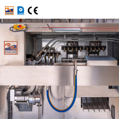 স্টেইনলেস স্টিল দিয়ে তৈরি স্বয়ংক্রিয় ওয়েফার কোন মেশিন, সুস্বাদু মচমচে ওয়েফার কোন তৈরির জন্য নিখুঁত