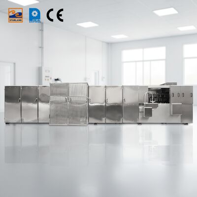 কাস্টমাইজড মোনাকা ওয়েফার উৎপাদন সরঞ্জাম স্টেইনলেস স্টীল উপাদান ব্যবহার করে নির্মিত যা শক্তিশালী কাঠামো এবং অপারেশন প্রদান করে