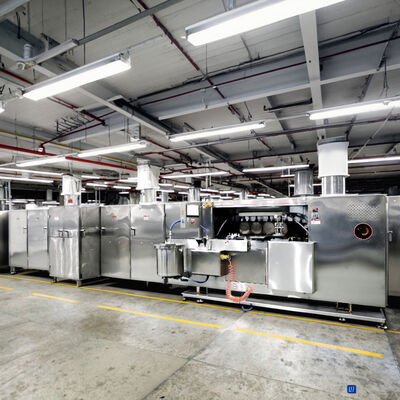 স্বয়ংক্রিয় ওয়েফার বিস্কুট উত্পাদন লাইন কাস্টমাইজড মেশিন অবিচ্ছিন্ন ওয়েফার বিস্কুট উত্পাদন এবং প্যাকেজিং দক্ষতার জন্য