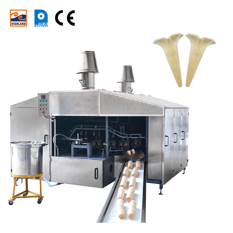 0.75kw পিএলসি ওয়েফার কন উত্পাদন লাইন জন্য ওয়েফার বিস্কুট উত্পাদন স্ন্যাক মেশিন