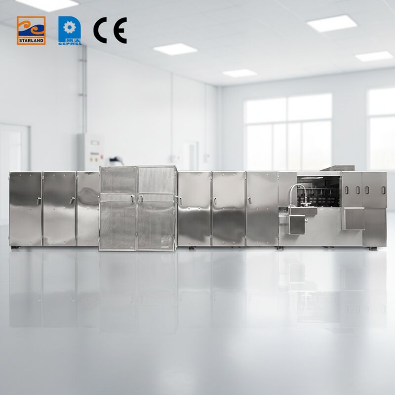 কাস্টমাইজড মোনাকা ওয়েফার উৎপাদন সরঞ্জাম স্টেইনলেস স্টীল উপাদান ব্যবহার করে নির্মিত যা শক্তিশালী কাঠামো এবং অপারেশন প্রদান করে