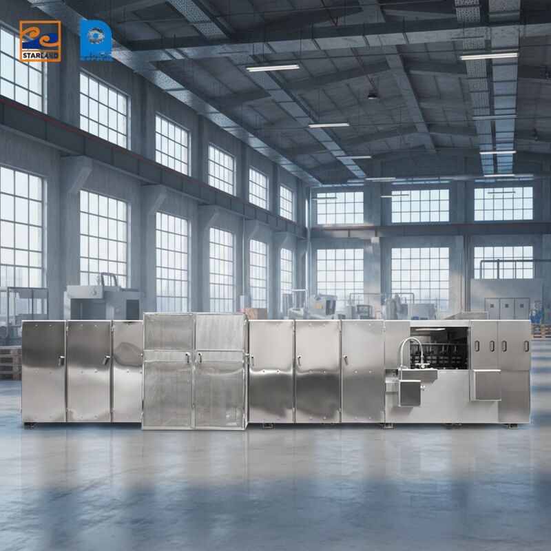 গ্যাস চালিত স্টেইনলেস স্টিল মোনাকা ওয়েফার উৎপাদন লাইন এবং ধারাবাহিক উৎপাদন নিশ্চিত করার জন্য ভিডিও প্রযুক্তিগত সহায়তা