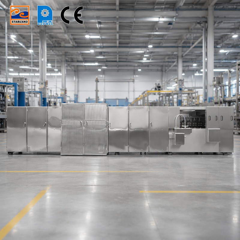 Stainless Steel Monaka Wafer Production Line Video Technical Support After Service Ensuring Output