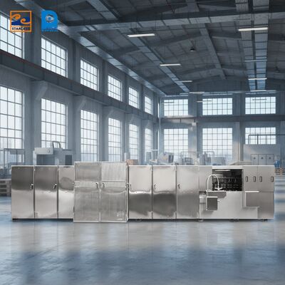 গ্যাস চালিত স্টেইনলেস স্টিল মোনাকা ওয়েফার উৎপাদন লাইন এবং ধারাবাহিক উৎপাদন নিশ্চিত করার জন্য ভিডিও প্রযুক্তিগত সহায়তা