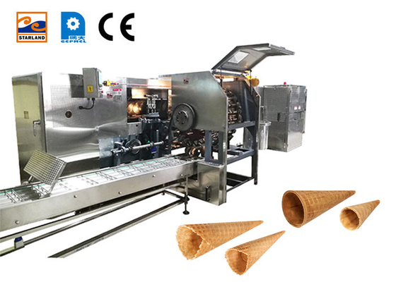 4.0hp চিনির শঙ্কু উত্পাদন লাইন 89 পিস 320 * 240 মিমি বেকিং টেমপ্লেট